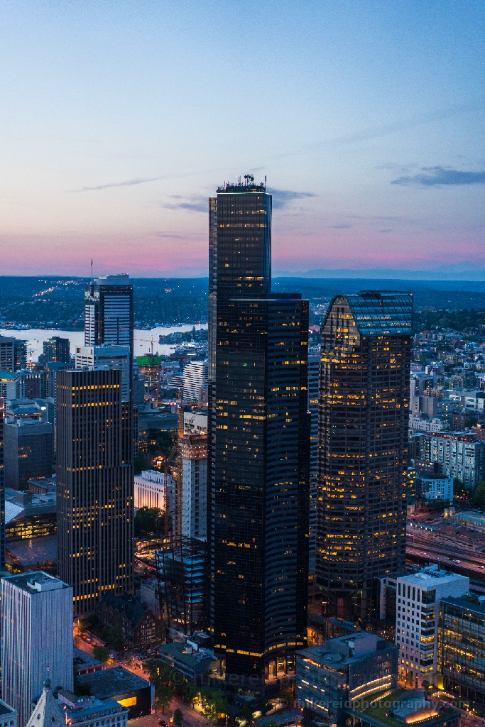 Aerial Seattle Columbia CEnter